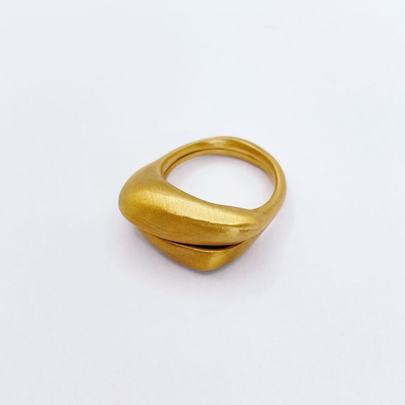anello doppio in bronzo