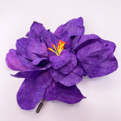 Spilla fiore viola