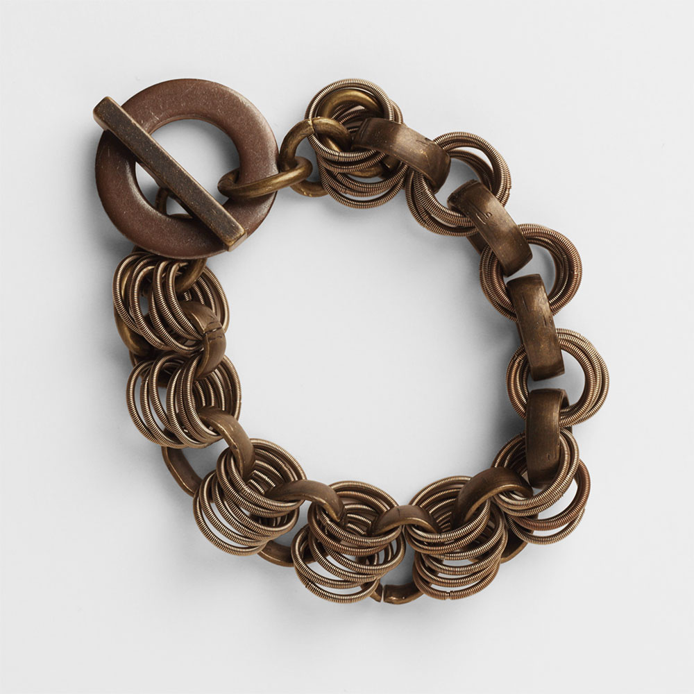 Bracciale molle in acciaio brunite