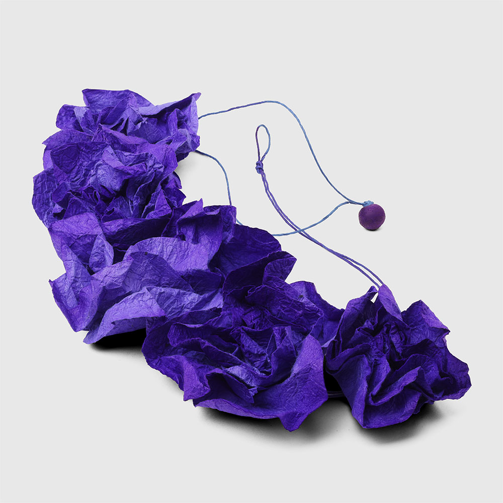 Girocollo fiori viola - immagine 2